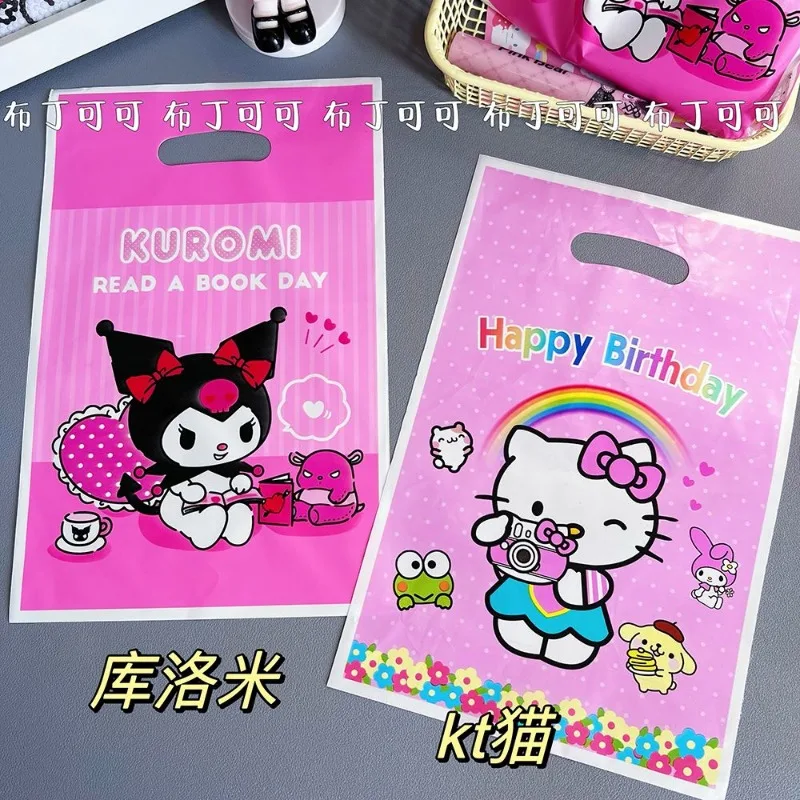 Sanrio cartoon cute Hello kitty borsa regalo tenuta in mano animazione creativa borsa di compleanno di natale di bell\'aspetto regalo di festa