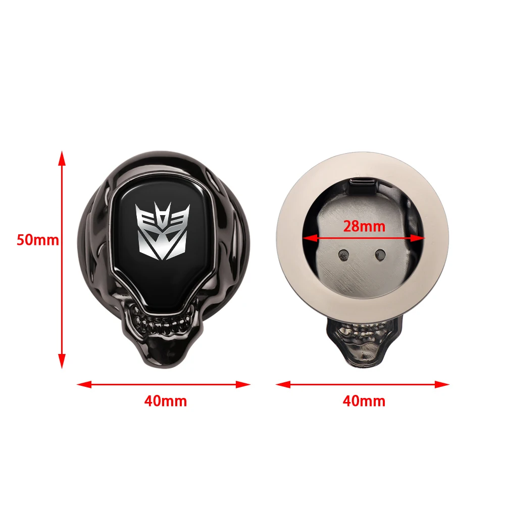 Car Engine Start Stop Switch Button Cover Transformers Autobots Decepticons Interior Styling One-key Start Decorative Stickers