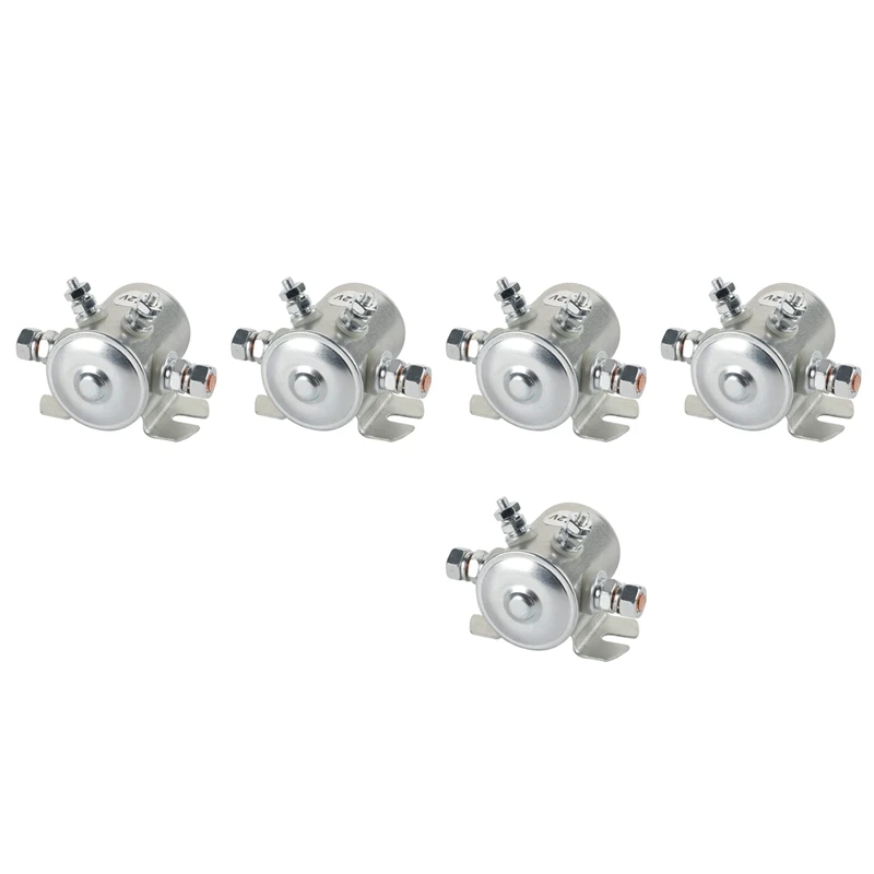 5X Max 300A Continuous Duty Solenoid Relay 12V DC Starter Solenoid For Golf Carts,Winch ,Marine In Rush