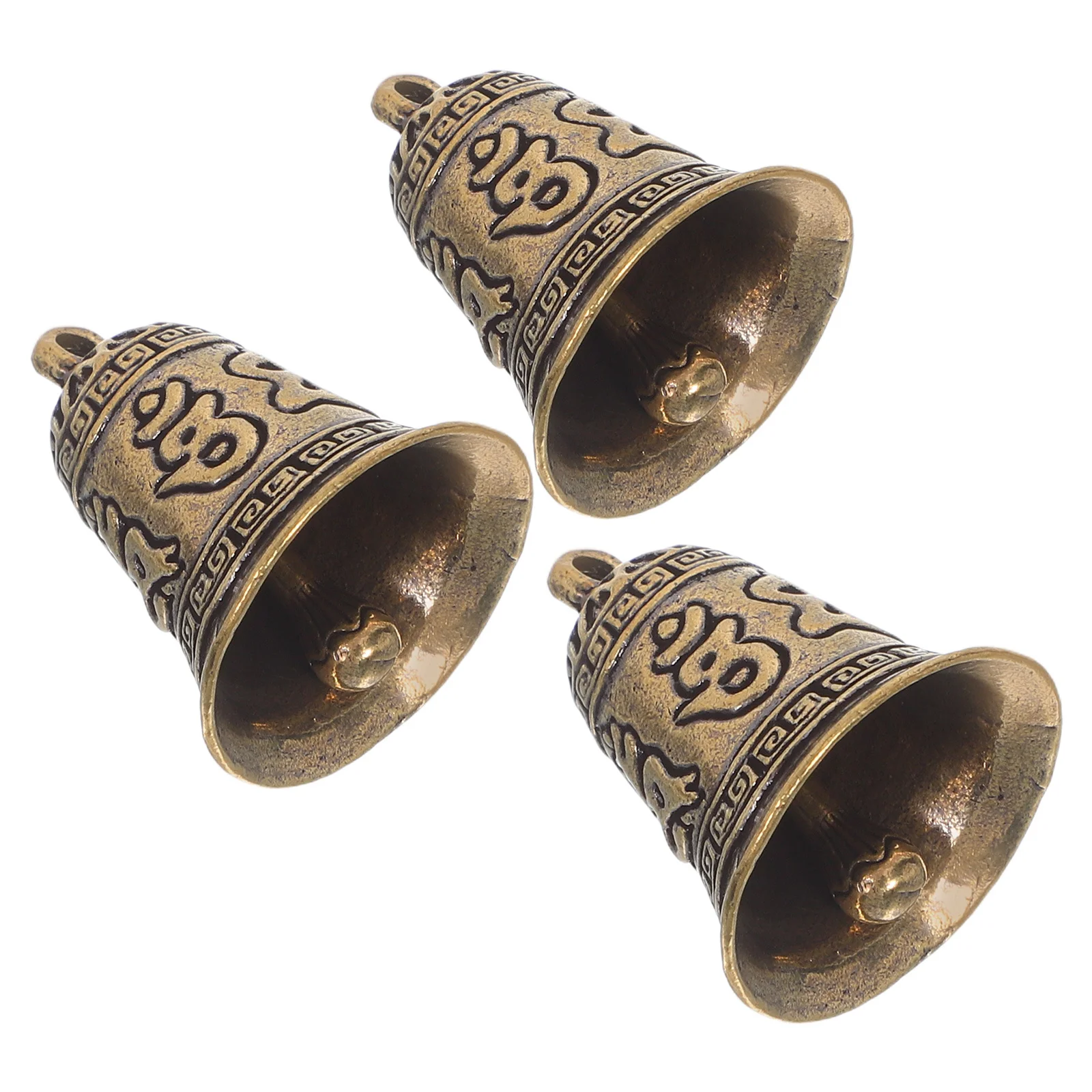 3 قطعة النحاس الحرفية Lection جرس قلادة خمر ديكور ذاتي الصنع معلقة المفاتيح حلية النحاس Lection جرس ديكور قلادة بها بنفسك