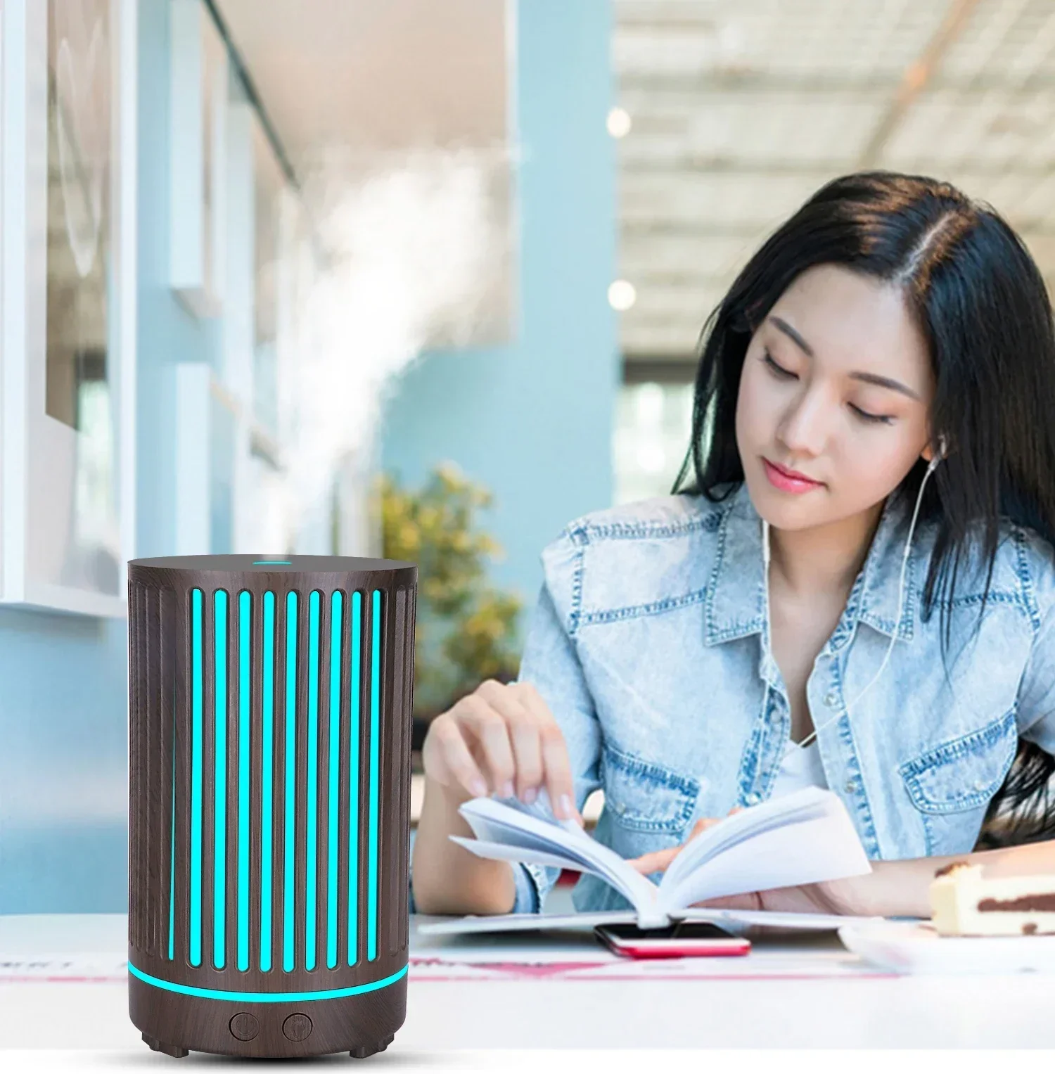 Tuya Inteligente Umidificador WiFi, Difusor De Óleo De Aroma Essencial, Umidificador De Ar Ultrassônico, 400ml Névoa Maker, Fragrância Home, Alexa, Google