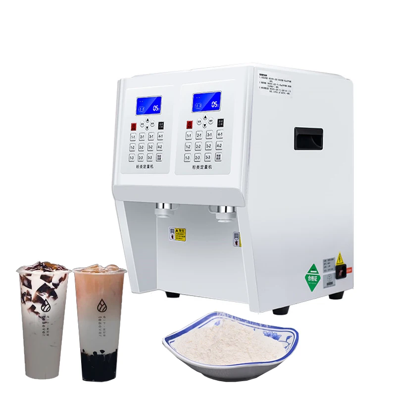 Automatic Powder Quantitative Machine 3.5L*2 Powder Quantifier Measuring Machine For Creamer/Taro/Sugar/Cocoa/Coffee