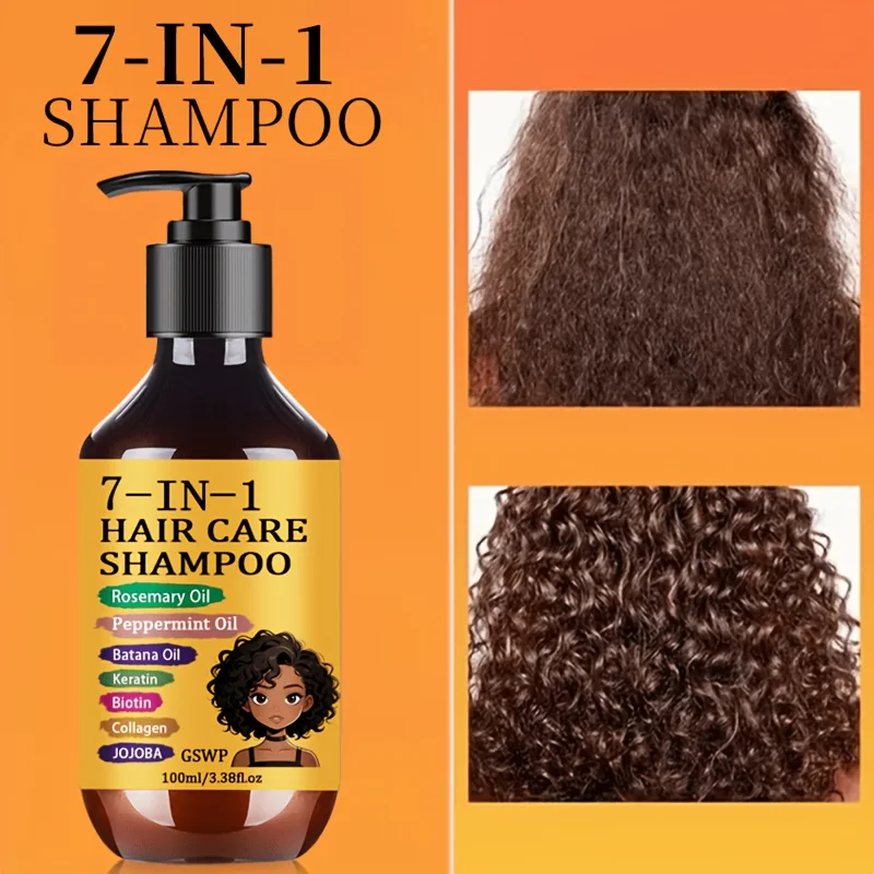 GSWP 7-in-1 Hair Care Moisturizing Shampoo, Nourish Hair Keeping Hair Voluminous and Styled While Staying Fresh. 100/200ml.
