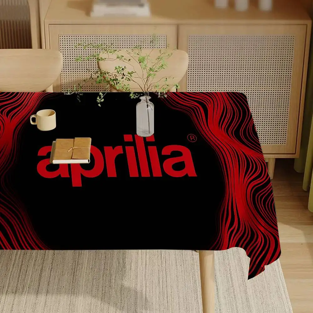 A-ApriliaS logo Rectangle Tablecloths Printed Table Cloth for Farmhouse Holiday Wedding Party Dining Table Decor