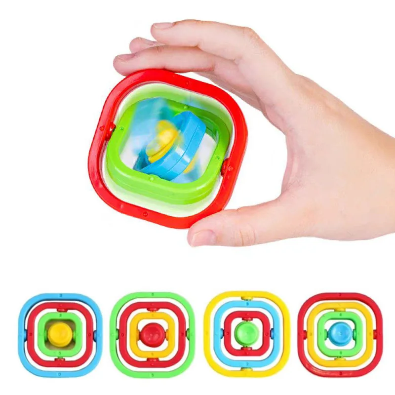 Infinite Flip Fidget Spinner Sensory Decompression Toy ADHD Autism Stress Relief Calm Down Focus Party Gifts Creative Trendy