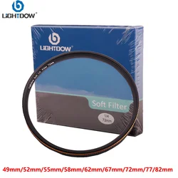 Lightdow 1/4 White Soft Lens Filter 49mm 52mm 55mm 58mm 62mm 67mm 72mm 77mm 82mm for Camera Canon Nikon Sony Lens Filter
