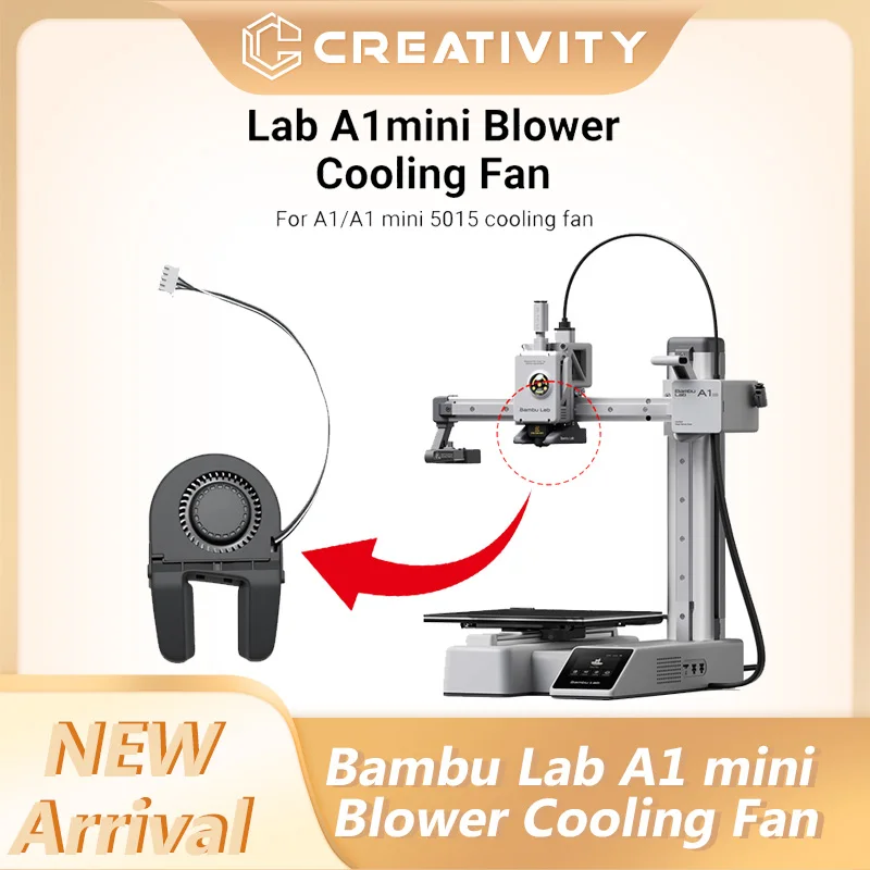 Wentylator do drukarki 3D A1 / A1 mini 5015, wentylator chłodzący komponenty A1 mini 50X15MM, dmuchawa powietrza do bambu lab a1 mini, wentylator chłodzący