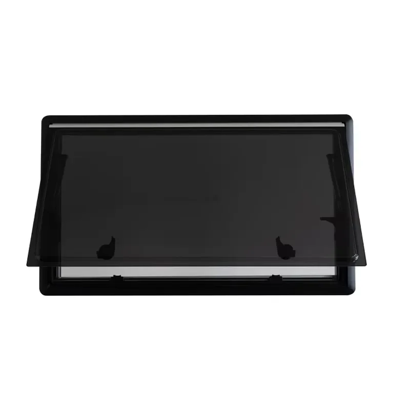 Aluminum Roll Out RV Window Upper Hinged Side Glass for Caravan Trailer Accessories Replacement Parts Durable Design Caravan