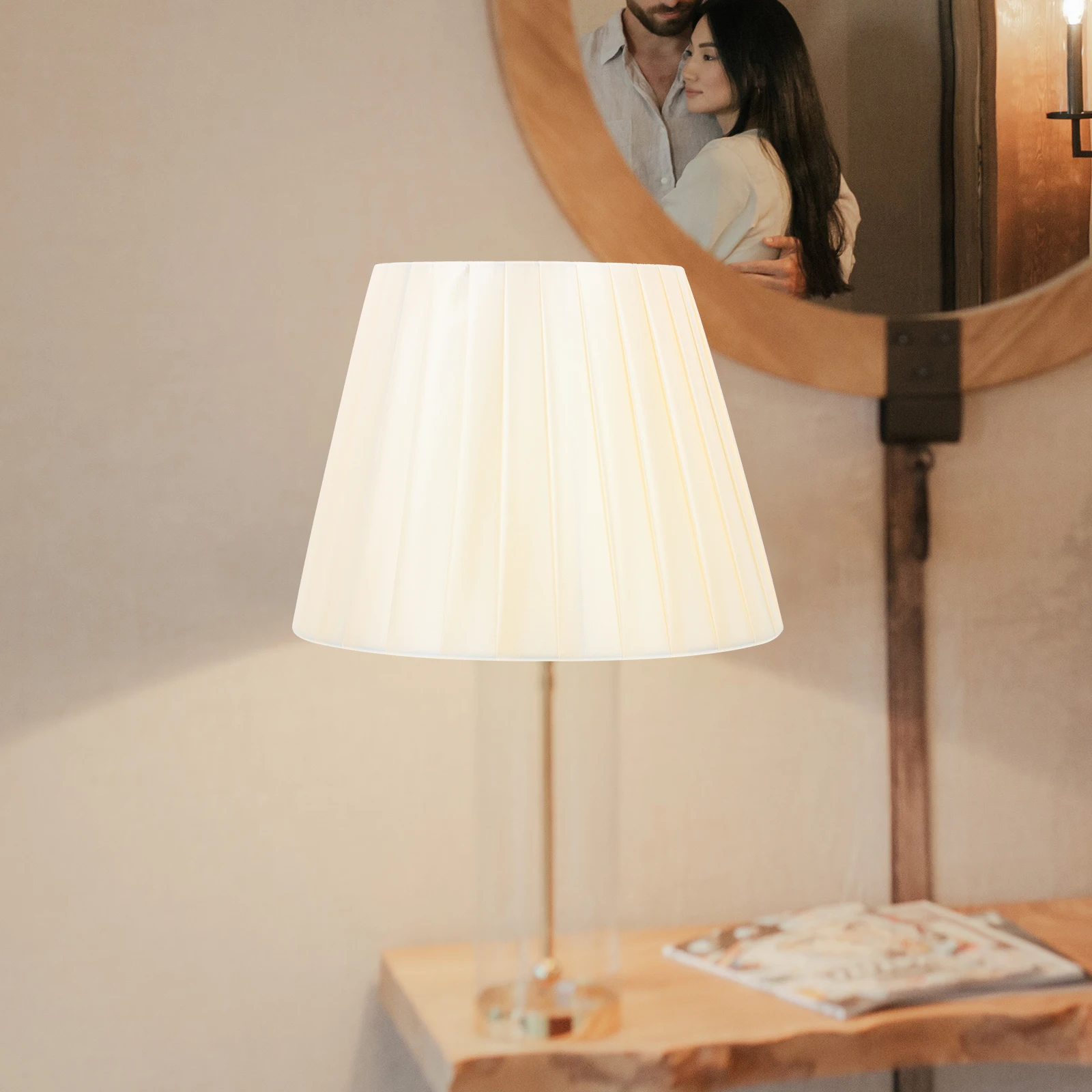 

Cloth Lampshade Simple Design For Wall Floor Bedside Lamp Light Cover Soft Eye-Friendly Decorative Household Lighting