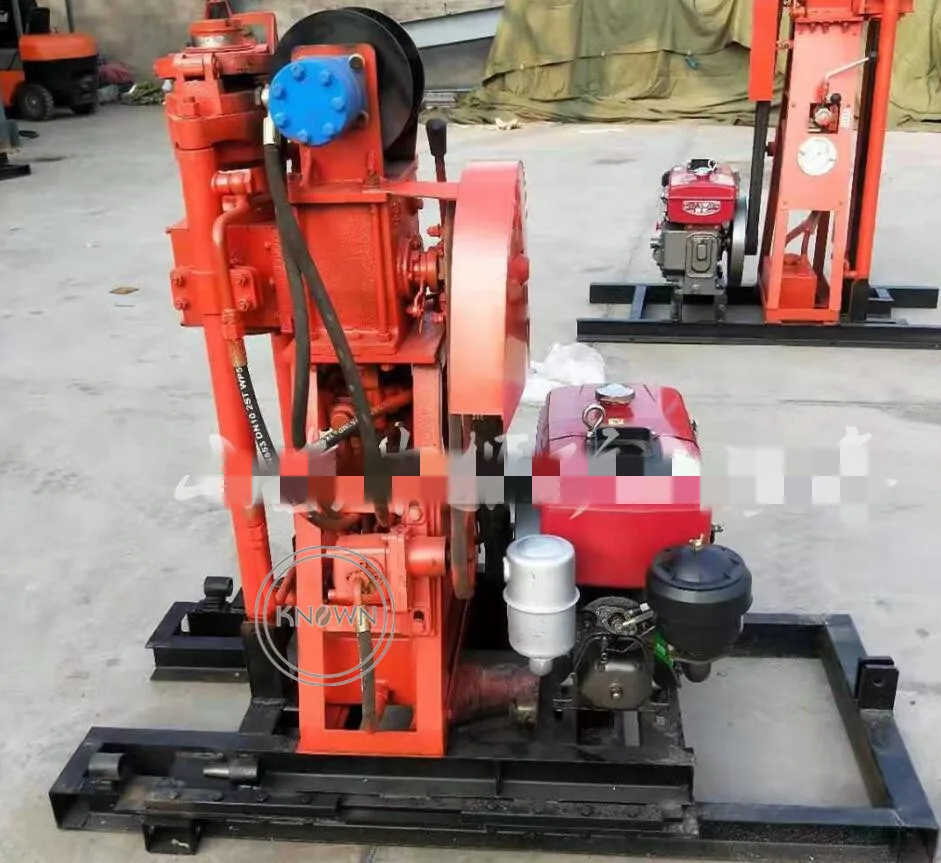 Small Geological Exploration Drilling Rig Can be Equipped with Crawler 70 Meters Rock Core Hydraulic Drilling Machine