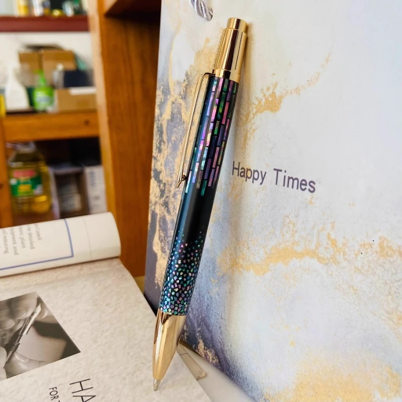 

Benovel Shell лаковая светящаяся автоматическая эластичная гелевая ручка Schmidt 900 м черная 0,7 мм сменная коллекция для учителей роскошные канцелярские принадлежности