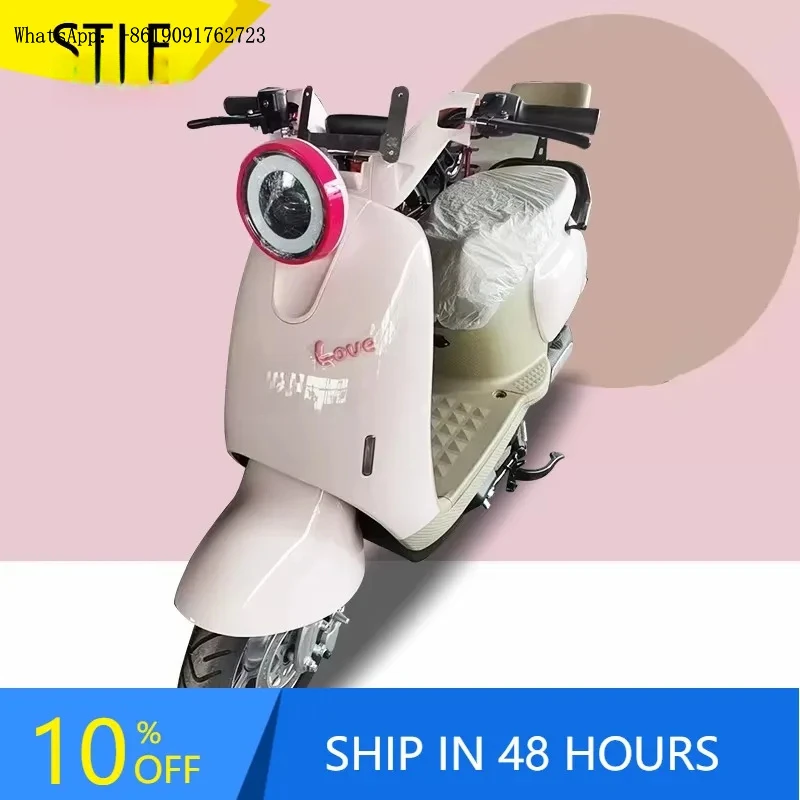 الراقية المصنع مباشرة 800 واط/1000 واط الوردي سكوتر كهربائي V6 على الطرق الوعرة الدراجات النارية مع 60 فولت مكبح قرصي للمراهقين #1