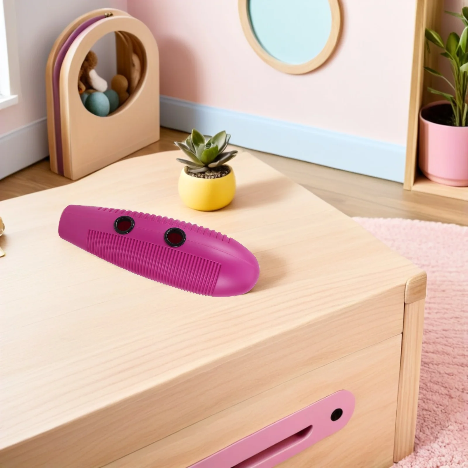 1Set Guiro Percussion Instrument Purple Plastic Latin Guiro Scraper Clear Sound for Music Class Band Training and Professional