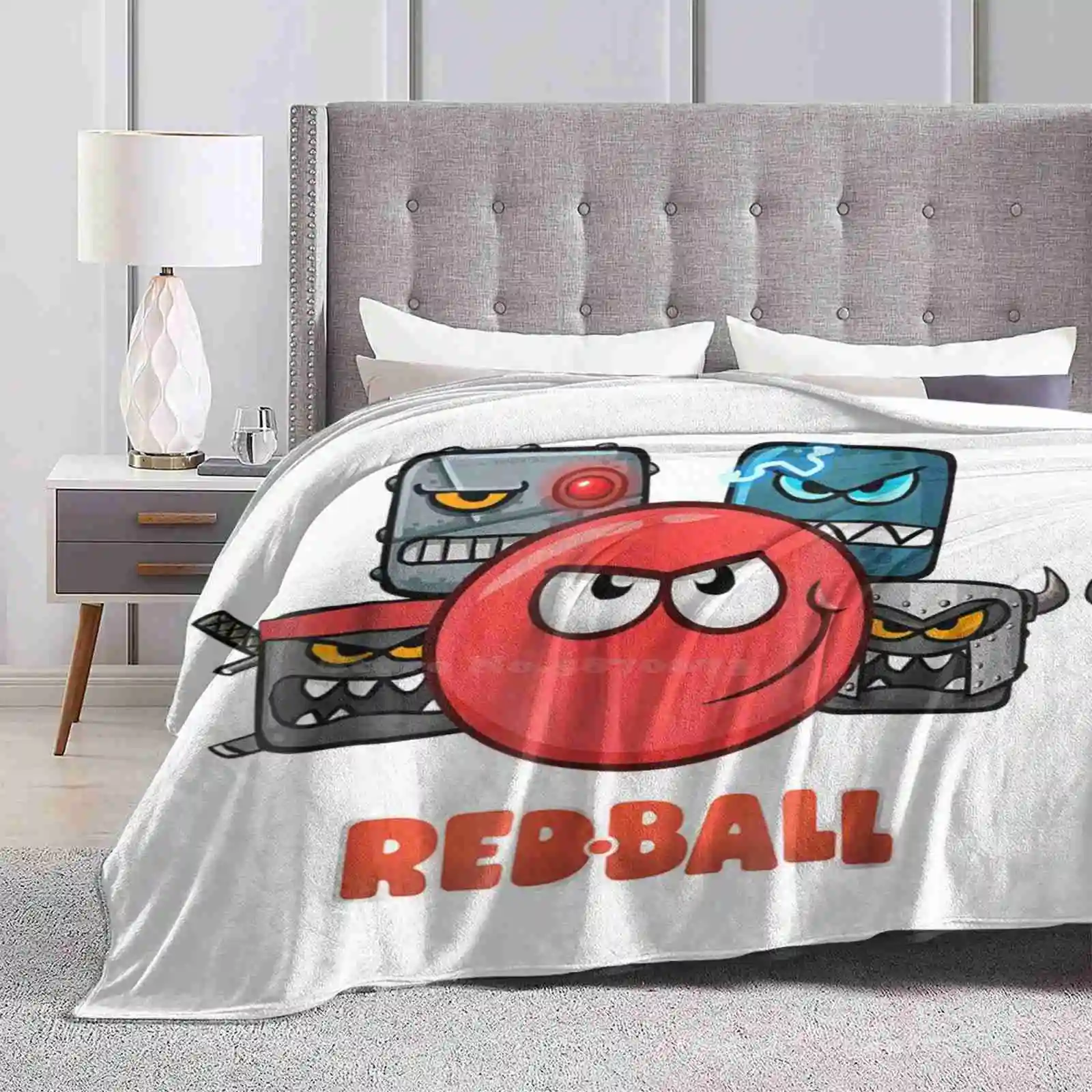 Red Ball 4-The Crew Blanket Soft Warm Travel Portable Blanket Red Ball 4 Crew