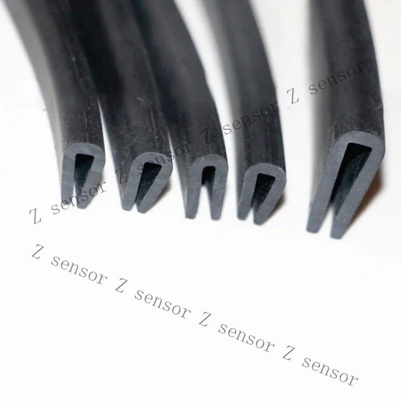Z+ Edging Protection Frame Profile Rubber Trim Seal Flat Round U Shaped Slot 1-12mm