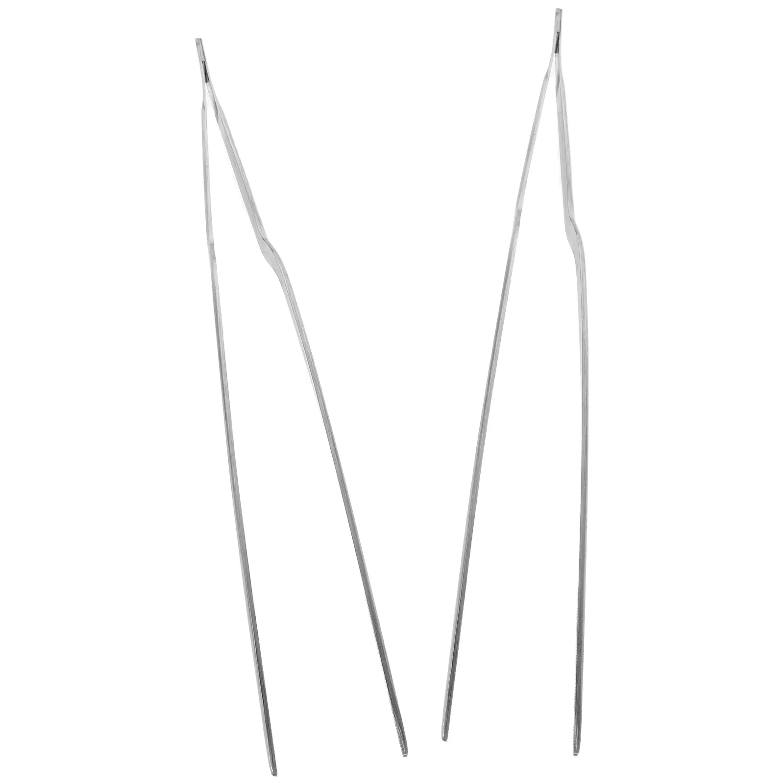 

Набор для чистки ушей из нержавеющей стали, 2 шт.: прецизионные пинцеты с изогнутым кончиком для безопасного и бережного удаления ушной серы, для взрослых