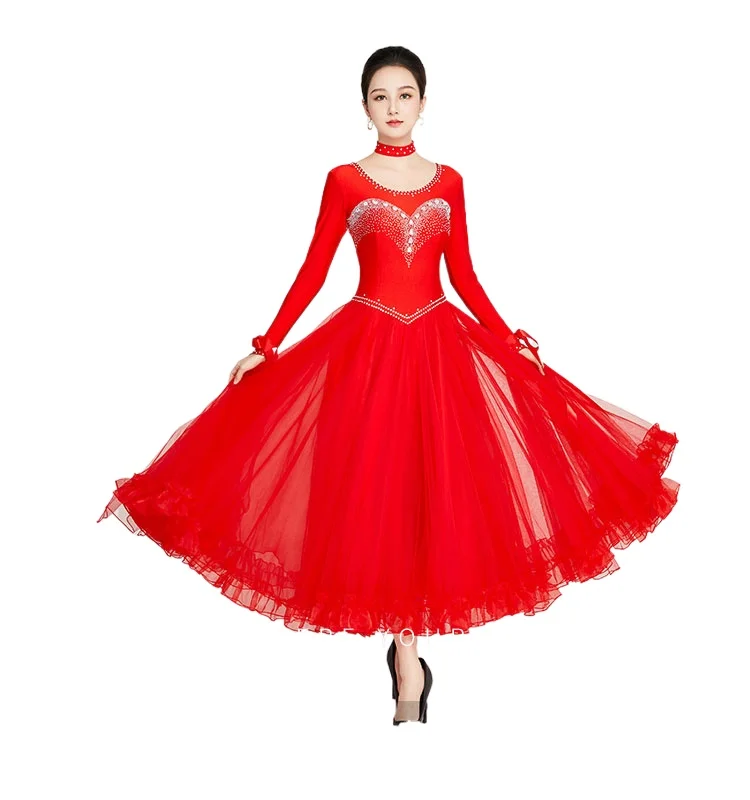 

2023 New Modern Dress Waltz Ballroom Dance Ballroom Dance Big Swing Dress Competition Dress L202313