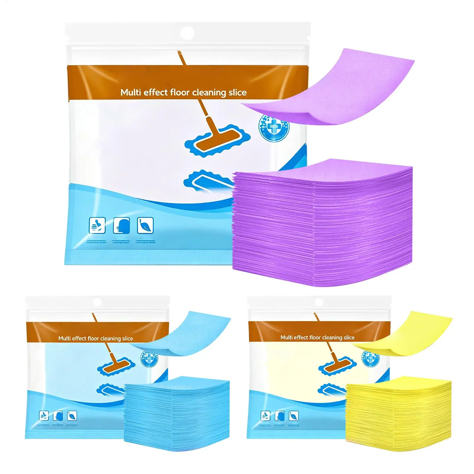 30Pcs Home Multi-Effect Floor Cleaning Tablets, Concentrated Scented Stain Remover, Dissolvable Floor Cleaner Sheets for Kitchen