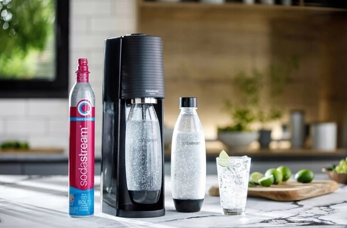 SodaStream Terra Zestaw (Saturator, 2x Butelka Fuse, Saszetki Bolero, Syropy Pepsi, Mirinda, 7up)