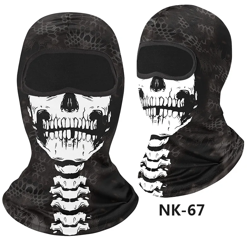 Summer Men Balaclava Motorcycle Bicycle Biker Full Face Cover Skull Bandana Sport Scarf Breathable Riding Neck Gaiter Venom Mask