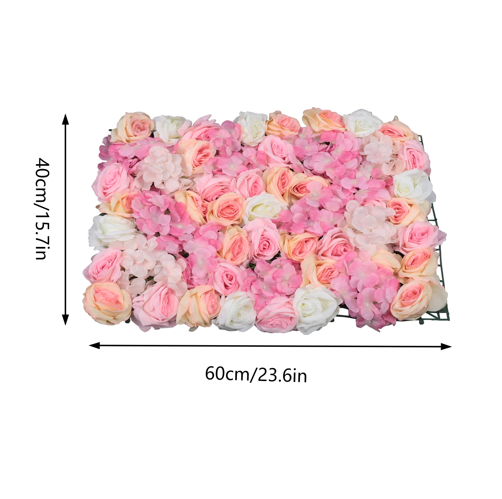 4 PCs 3D Flowers Wall Panel Premium  Flower Wall Decor Silk Flowers for Wedding Backdrop Rose Wall Pink Room Decoration