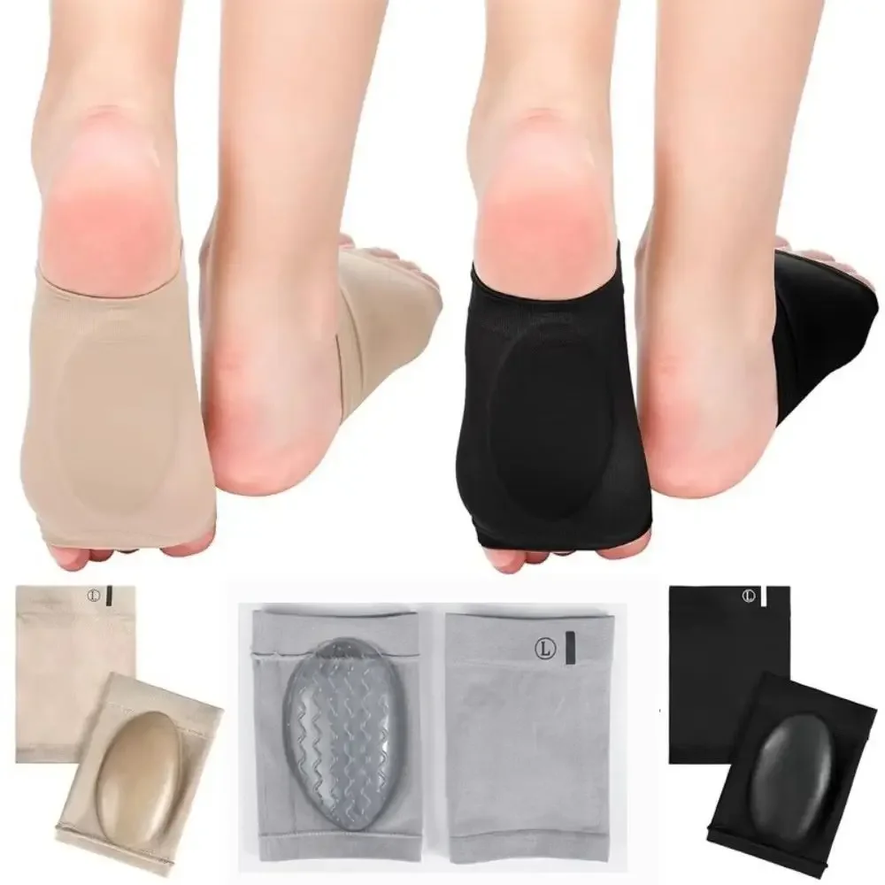 Trwałe silikonowe wkładki pod łuk stopy na płaskostopie, elastyczne, wielokrotnego użytku, sportowe podkładki pod stopy, amortyzujące poduszki redukujące napięcie, pielęgnacja stóp.