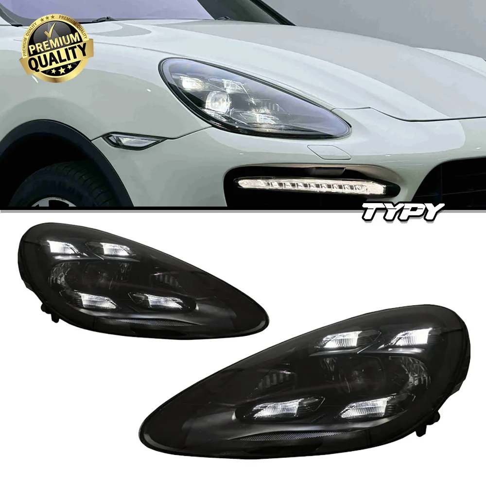 

Автомобильные фары TYPY 2011-2014 958, обновление фар до 2023, светодиодные фары в стиле PDLS для Porsche Cayenne 958.1