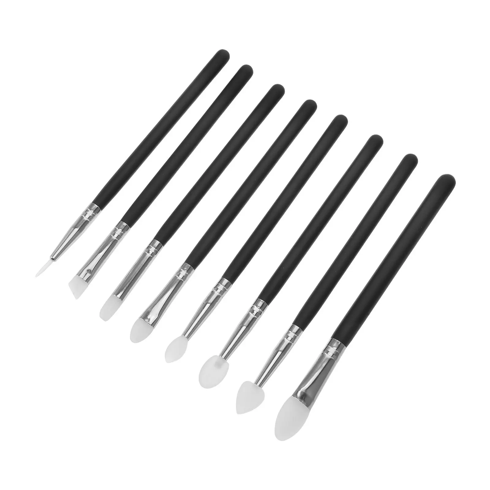 8Pcs Silicone Sculpting Brushes Non Stick Clay Tools for Resin Art Pottery Polymer Clay DIY Craft Painting Silicone Paint Brush