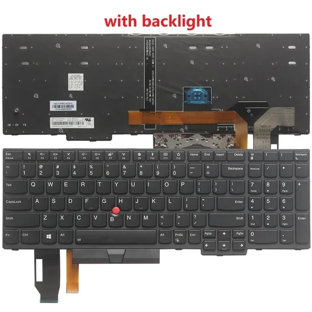 

For Lenovo ThinkPad E580 E585 E590 E595 T590 P53S L580 L590 P52 P72 P53 P73 Arabic AR With Backlight Laptop Keyboard