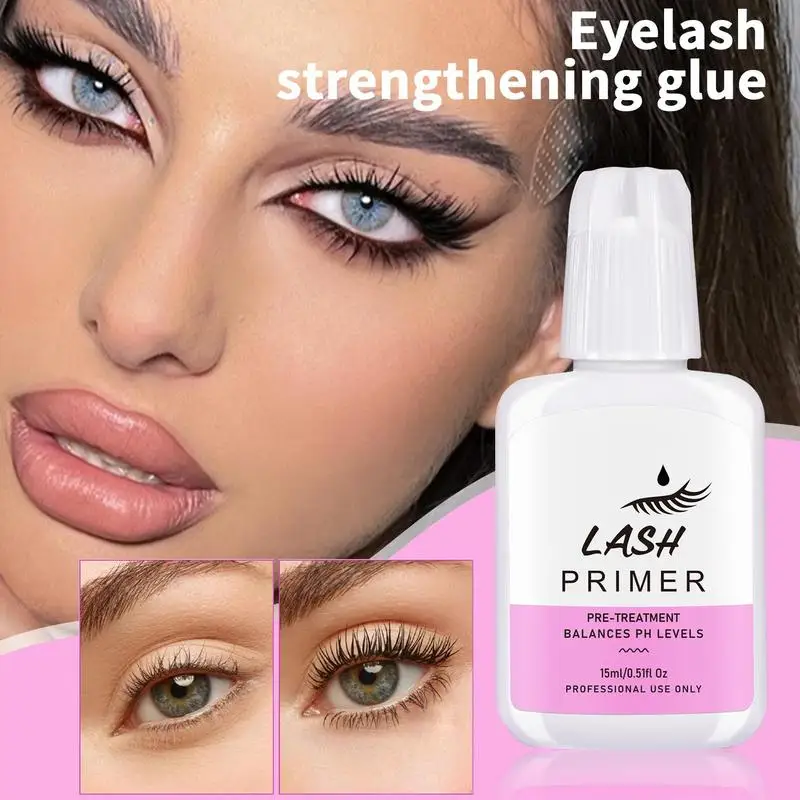 New 15ml Super Bonder Fixing Agent For Eyelashes Extensions Primer For Lash Glue Help Lash Bonder Adhesive Hardener