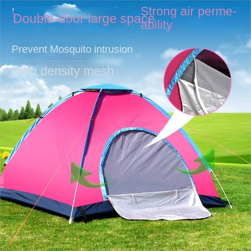 K-star tenda otomatis 1-3 orang, untuk mendaki gunung luar ruangan pasangan berkemah Set kamuflase Ultra ringan dan tahan hujan baru Dropshipping