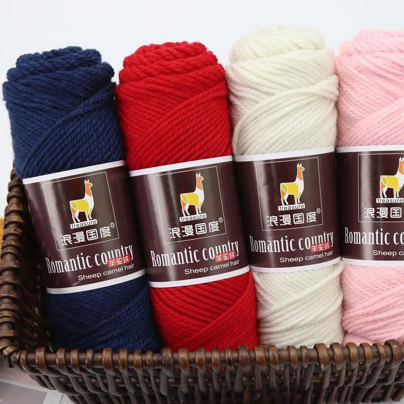 100g/Pc Hand knitting Alpaca yarn Soft Warm Wool Crochet Yarn Thread to knit sweater Scarves blanket Gloves line thick lana
