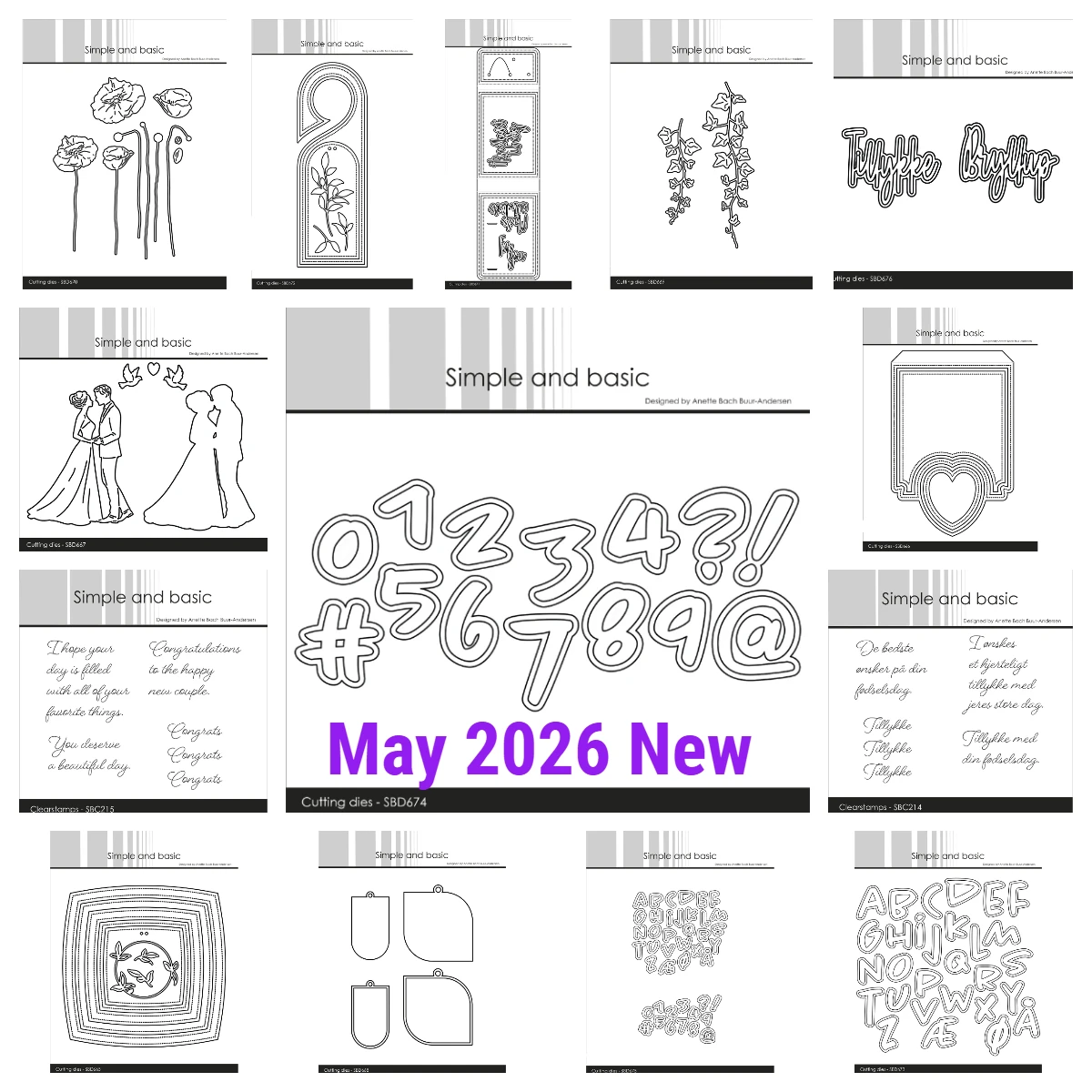 

New Simple and Basic Decorative Tags Frames Metal Cutting Dies Danish Texts Stamps Scrapbooking Alphabet & Numbers Cut DIY Paper