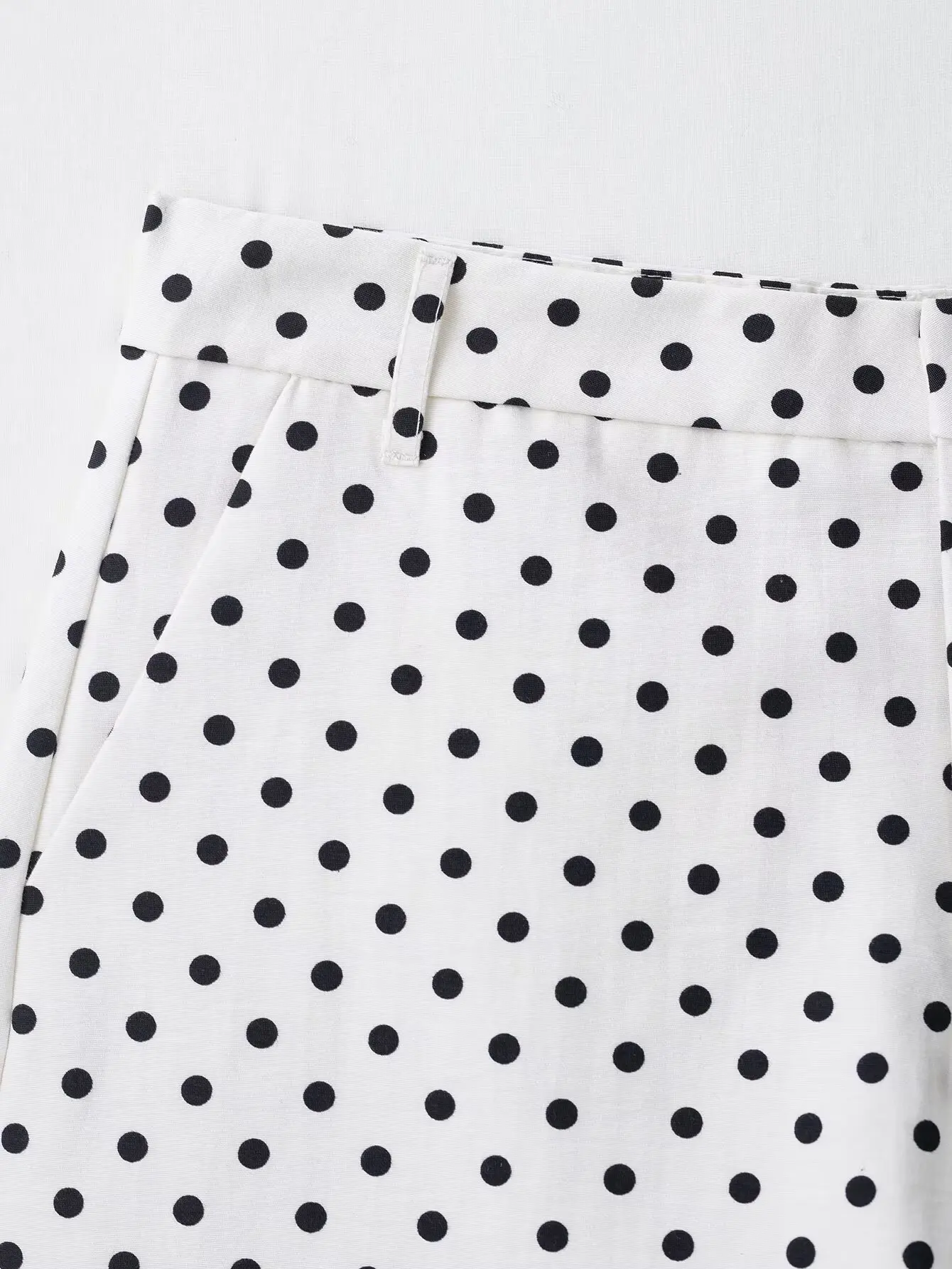 HH Damen Mode Polka Dot Mantel-Shorts-Set Rollkragen Langarm Reißverschluss-Jacke Schlanke Shorts Elegante Damen High-Street-Outfits – Detail 17