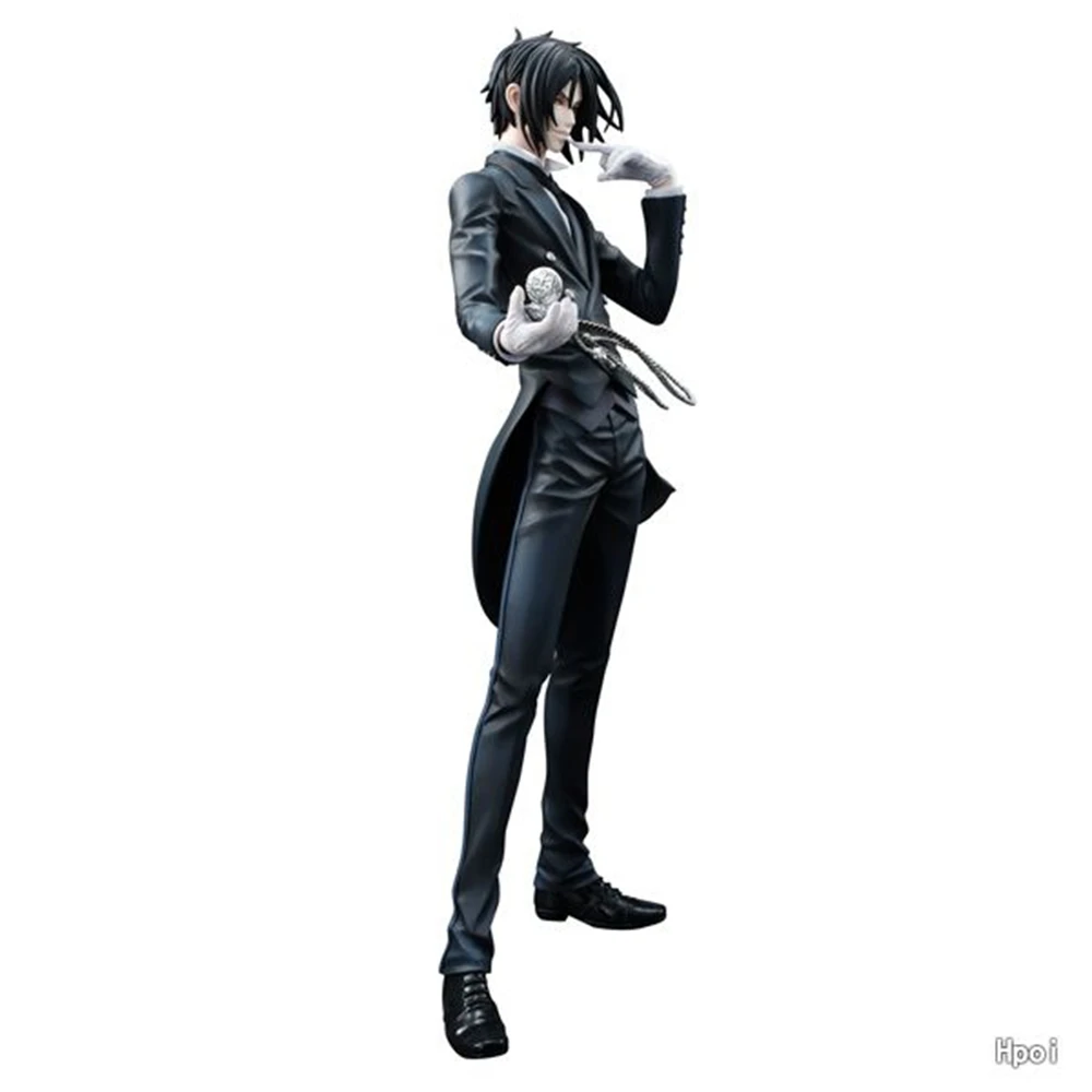 20 センチメートルアニメ黒執事セバスチャン・ミカエリスフィギュアスタンドアップアニメーションモデルおもちゃギフトコレクション装​​飾装飾品 PVC