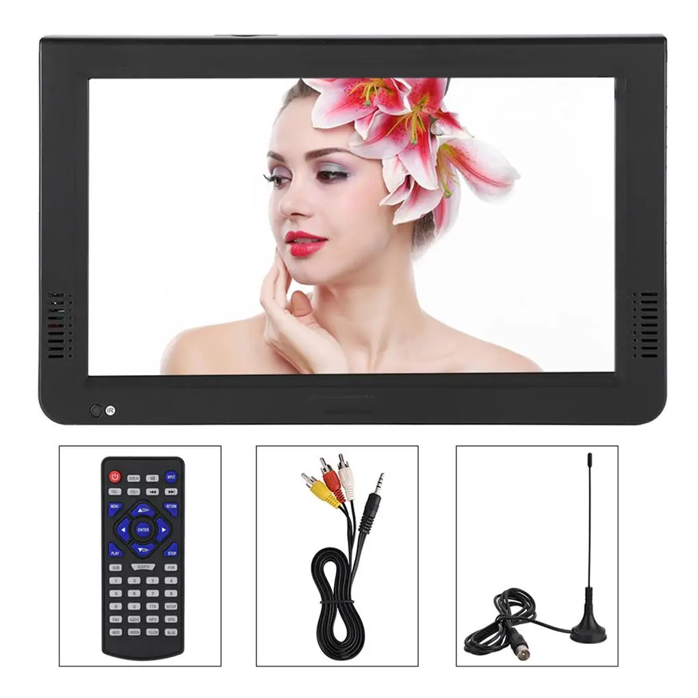 US Plug Portable Television 1080P Video Player Multifunctional TV