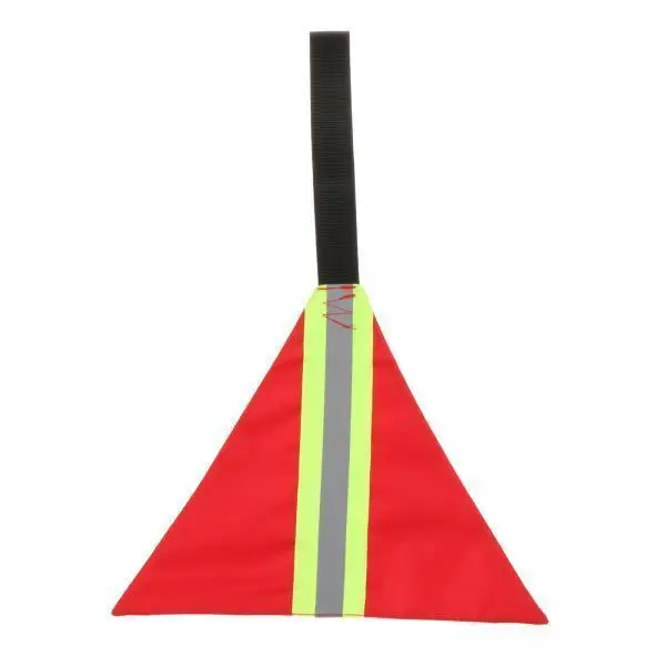 Red Safe Travel Flag for Kayak Canoe Reflective Strip Portable Oxford Cloth Boating Indicator for Trucks Loads Trailer