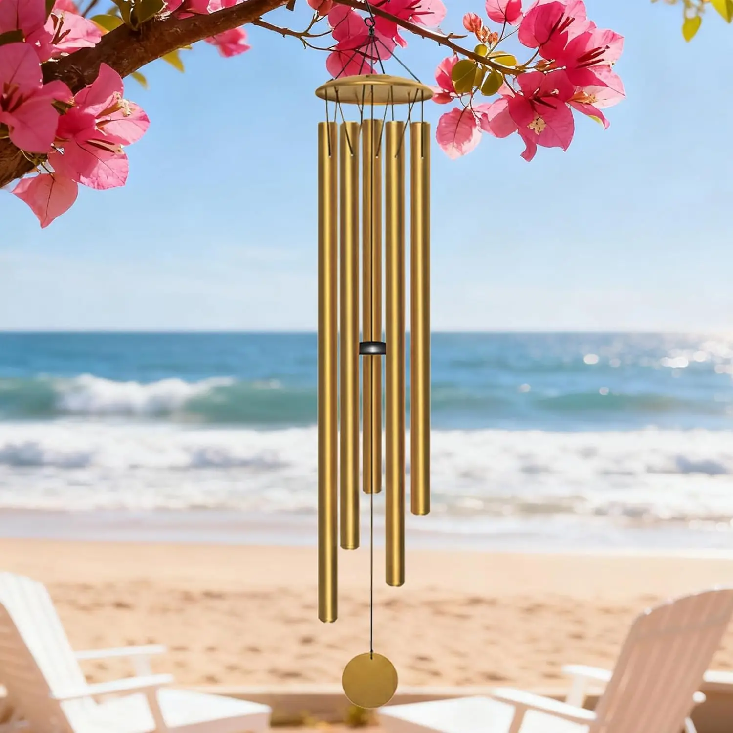 

65" Extra Large Wind Chimes for Outside Deep Tone,Big WindChimes for Outdoor Porch Garden Patio Balcony Decor, Deep Tone Wind Ch