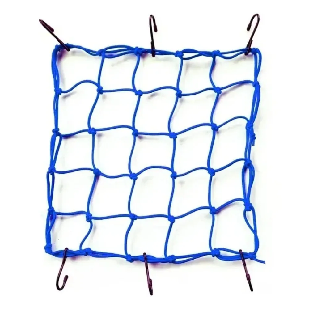 Universal Motorcycle Net for Tank, Helmet & Decoration, Elastic Net Cover with Hooks, Practical Storage Accessory