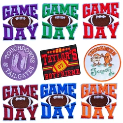 Game Day Emblem Clothing Accessories Badge Sticker Embroidered Embroidery Sticker Iron-on Patches