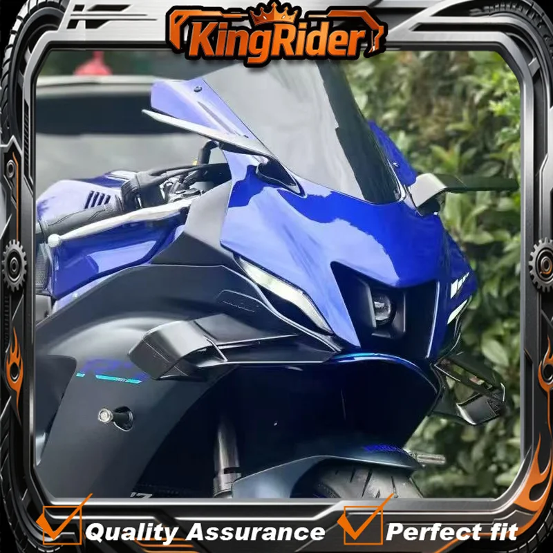 YZF R7 Motorcycle Front Fairing Fixed Wing Aerodynamic Winglet Side Spoilers Wing Cover Accessories For YAMAHA YZF-R7 2021-2023