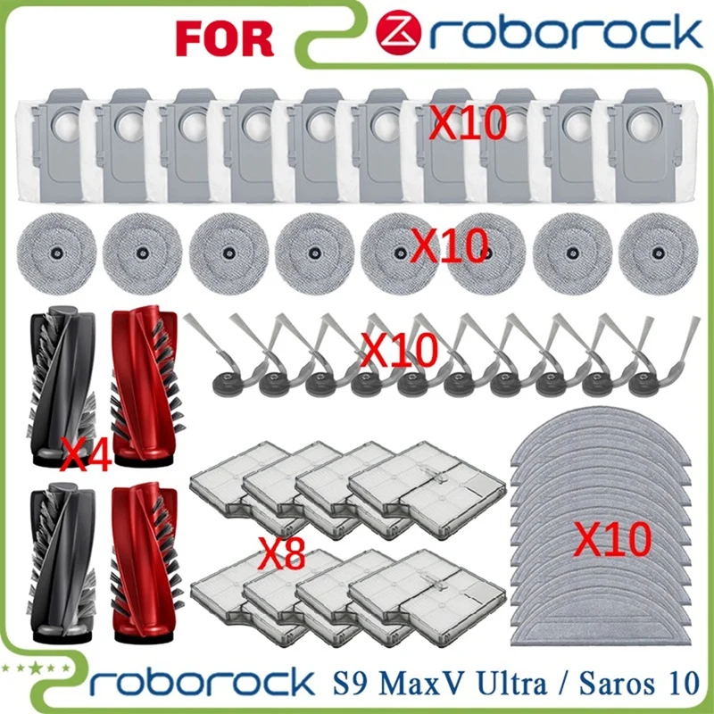 

Для робота-пылесоса Saros 10, запасные части, основная боковая щетка, фильтр Hepa, мешки для пыли, аксессуары для швабры-A69M