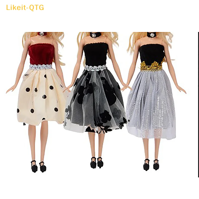 

NEW Doll Clothes Banquet Party Beautiful Dress For 11.5inch Doll Sexy Fashion Doll Accessories,Dress For Girls