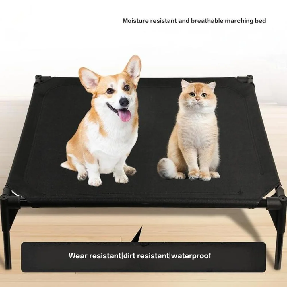 

Pet bed detachable suitable for all seasons moisture-proof four corner hammock marching dog bed and dirt proof in stocks