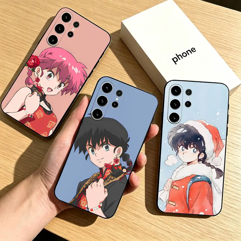 Ranma Saotome R-Ryoga  Phone Case For Samsung S26,S25,S24,S23,S22,S21,S30,Ultra,Plus,Fe,Soft Silicone Black Cover