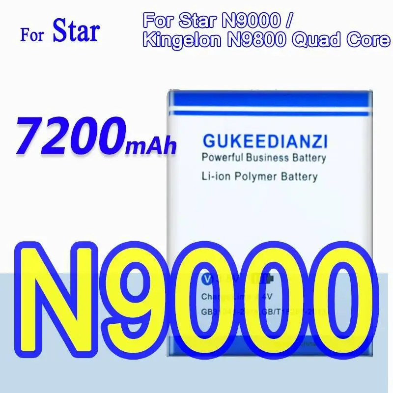 

High Performance 6200Mah Durable For Star N9000 Kingelon N9800 Quad Core Mtk6582 Mobile Phone Battery
