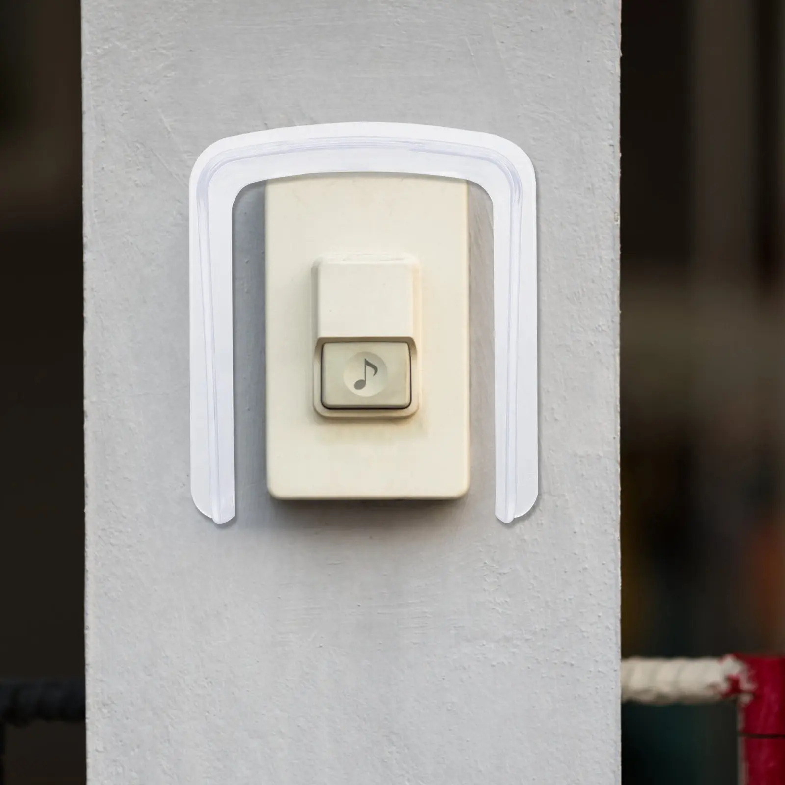 1pc Waterproof Protective Cover For Access Control Machine Durable Plastic Rainproof Bell Housing Outdoor Indoor Use