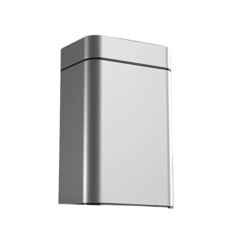 

60L stainless steel trash can double open intelligent automatic trash can sensor design 13 gallon trash can for outdoor use