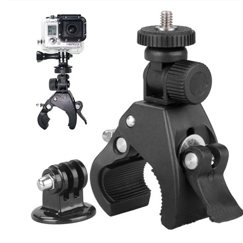 

Tripod Mount+Adapter Handlebar Clamp Roll Bar for GoPro Insta360 SJCAM Xiaomi Yi DJI Sports Cameras
