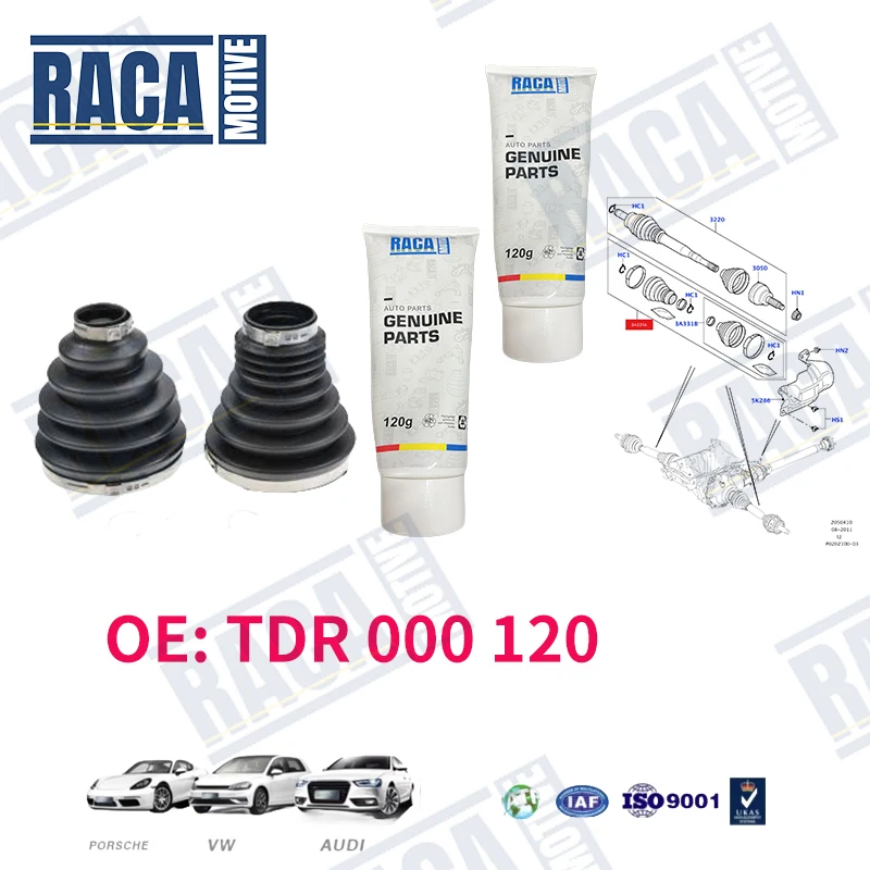 Kit Boot Depan Driveshaft untuk Land Rover Discovery 3 4 Range Rover Sport TDR000120 TDR000120SK
